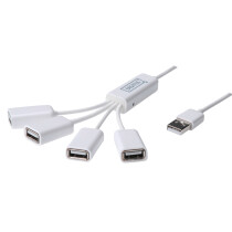 DIGITUS USB 2.0 Kabel Hub, 4 Port, weiß