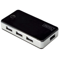 DIGITUS USB 2.0 Hub, 7-Port, schwarz, inkl. Netzteil