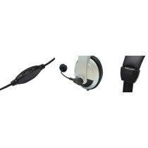 DIGITUS Stereo Multimedia Headset, schwarz silber
