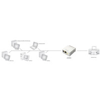 DIGITUS Fast Ethernet Printserver, parallel, weiß