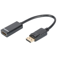 DIGITUS Adapter, DisplayPort Stecker - HDMI A Kupplung
