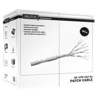 DIGITUS Patchkabel Kat.5e, SF UTP, 100 m Ring, grau