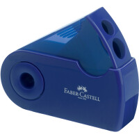 FABER-CASTELL Doppelspitzdose SLEEVE, rot blau