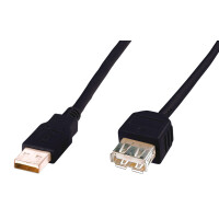 DIGITUS USB 2.0 Verlängerungskabel, 3,0 m