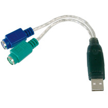 DIGITUS USB 1.1 - 2 x PS 2 Adapterkabel, 180 mm