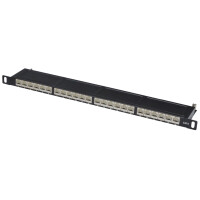 DIGITUS 19" Patch Panel Kat.6, Klasse E, 24 Port,...