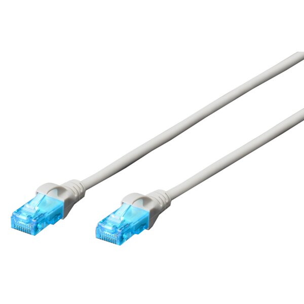 DIGITUS Patchkabel, Kat. 5e, U UTP, 3,0 m, grau