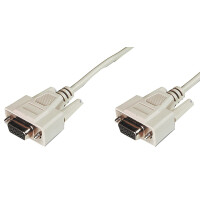 DIGITUS 9-Pol Sub-D Kabel, Kupplung - Kupplung, 3,0 m