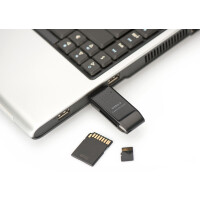 DIGITUS USB 2.0 Multi Card Reader Stick, SD Micro SD