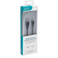 DIGITUS USB 2.0 Anschlusskabel, USB-A - Micro USB-B, 1,8 m