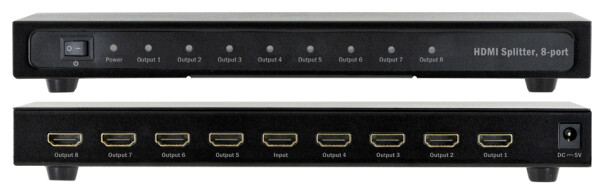 DIGITUS HDMI Video Splitter, 8-fach, Metallgehäuse