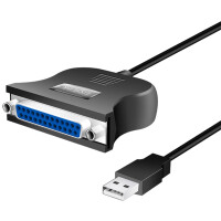 LogiLink USB 1.1 Druckerkabel, 25 Pol Sub-D, Länge:...