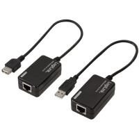 LogiLink USB 2.0 Extender-Set, schwarz
