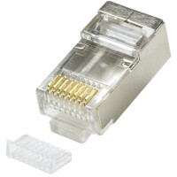 LogiLink RJ45 Stecker für Rundkabel, Kat.5e, geschirmt