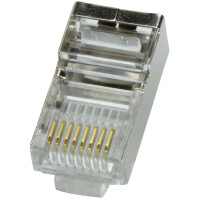 LogiLink RJ45 Stecker für Rundkabel, Kat.5e, geschirmt