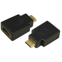 LogiLink Adapter, HDMI Kupplung - Micro HDMI Stecker, 19 Pol