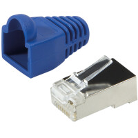 LogiLink RJ45 Stecker, Kat.5e, mit Knickschutztülle,...