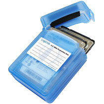 LogiLink HDD-Box für 2 x 2,5" Festplatten, blau