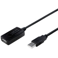 LogiLink USB 2.0 Aktives Verlängerungskabel, 10,0 m