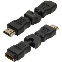 LogiLink Adapter, HDMI Kupplung - HDMI Stecker, 180 Grad