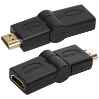 LogiLink Adapter, HDMI Kupplung - HDMI Stecker, 270 Grad