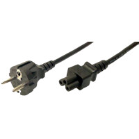 LogiLink Notebook Stromkabel, schwarz, 1,8 m