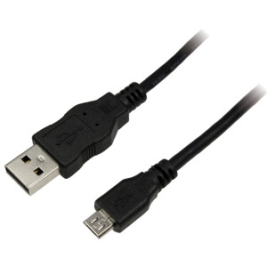 LogiLink USB 2.0 Kabel, USB-A - USB-B Micro Stecker, 1,0 m