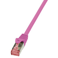 LogiLink Patchkabel, Kat. 6, S FTP, 0,25 m, pink