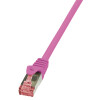 LogiLink Patchkabel, Kat. 6, S FTP, 0,25 m, pink