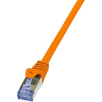 LogiLink Patchkabel, Kat. 6A, S FTP, 0,25 m, orange