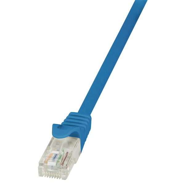 LogiLink Patchkabel, Kat. 5e, U UTP, 0,25 m, blau