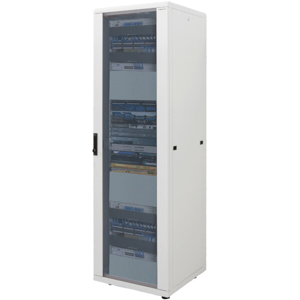 LogiLink 19" Netzwerkschrank, 42 HE, lichtgrau (RAL7035)