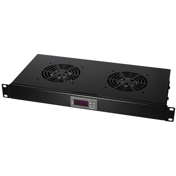 LogiLink 19" Bel&uuml;ftungseinheit, 1 HE, 2 x 120 mm L&uuml;fter