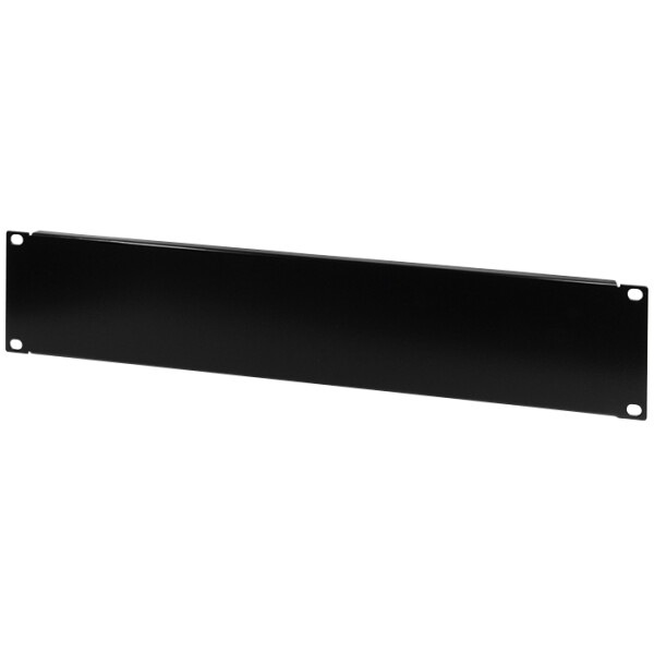 LogiLink 19" Blindplatte, 1 HE, schwarz (RAL9005)
