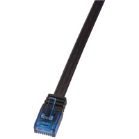 LogiLink U UTP Flach-Patchkabel, Kat. 5e, 5,0 m, schwarz
