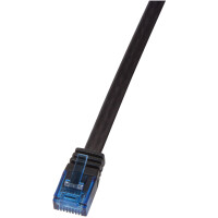 LogiLink U UTP Flach-Patchkabel, Kat. 6, 0,25 m, weiß