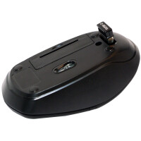 LogiLink Optische Mini Notebook Maus, kabellos, schwarz