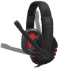LogiLink USB-Headset High Quality, mit Mikrofon, schwarz rot