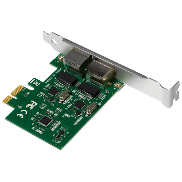 LogiLink PCI Gigabit Ethernet RJ45 Netzwerkadapter, 2-Port