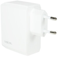 LogiLink USB-Steckdosenadapter, 2x USB, weiß, Eurostecker