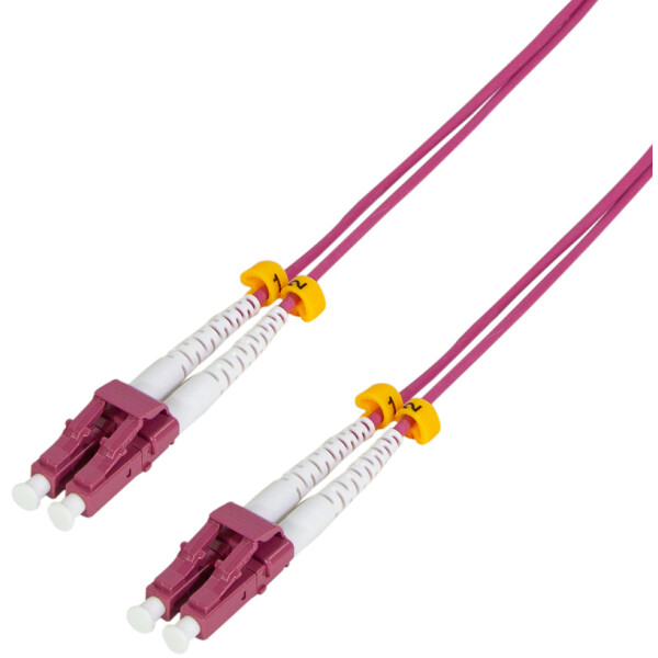 LogiLink LWL Patchkabel, LC-Duplex - LC-Duplex, OM4, 3,0 m