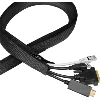 LogiLink Kabelbündler, 2,0 m, Kapazität: 50 mm, schwarz