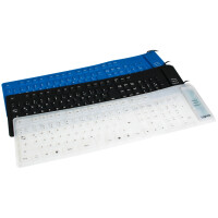 LogiLink Flexible Silikon-Tastatur, kabelgebunden,...