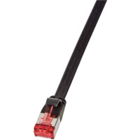 LogiLink U FTP Flach-Patchkabel, Kat. 6A, 1,0 m, weiß