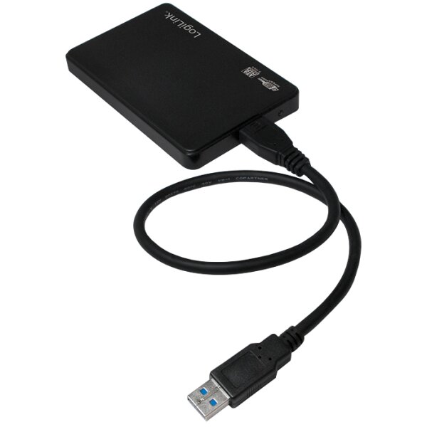 LogiLink 2,5" SATA Festplatten-Geh&auml;use, USB 3.0, schwarz