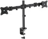 LogiLink Doppel-Monitorarm Dual, Armlänge: 428 mm, schwarz