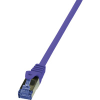 LogiLink Patchkabel, Kat. 6A, S FTP, 0,25 m, violett