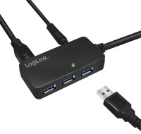 LogiLink USB 3.0 Aktives Verlängerungskabel mit...