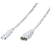 LogiLink Kaltgeräte-Verlängerungskabel, C8 -...