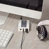 LogiLink USB auf DSD Audio Wandler, silber schwarz